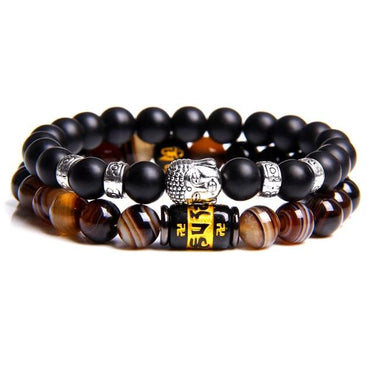 Buddha + Six True Words Mantra Bracelet Set-Your Soul Place